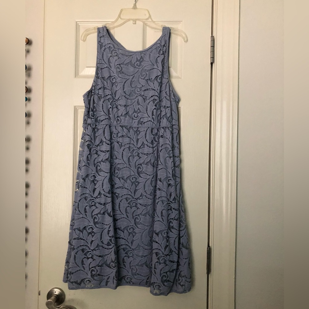 Chelsea and Violet blue lace dress size L